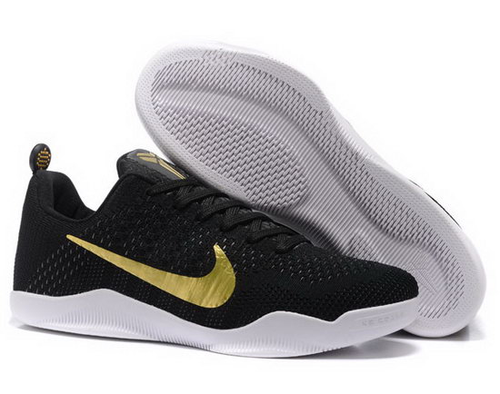 Womens Nike Kobe 11 Black Gold White Reduced